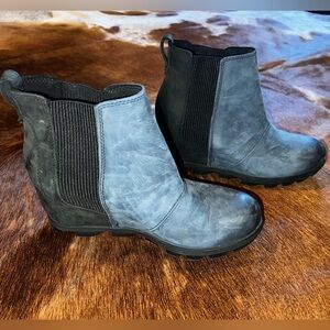 Blue & Black Sorel Boots